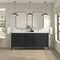 James Martin Vanities 72'' Vanity, Carbon Oak w/ Single Hole 3 CM White Zeus Quartz Top & Backsplash 485-V72-CBO-1WZ - alternate 3